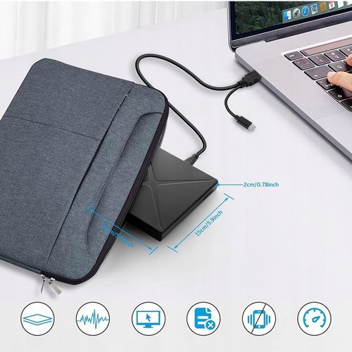 NAPĘD CD DVD +/-RW ZEWNĘTRZNY USB 3.0 NAGRYWARKA CD PRZENOŚNY ODTWARZACZ na Arena.pl