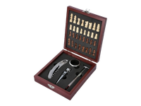 Prezentowy Zestaw Upominkowy Szachy + Akcesoria do Wina Gentelo