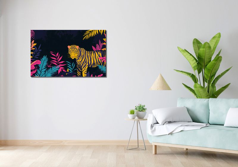 Obraz 100x60cm Tygrys w Rozdarciu zdjęcie 2