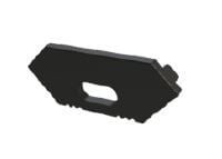czarna zaślepka z otworem GLC1 endcap black with hole