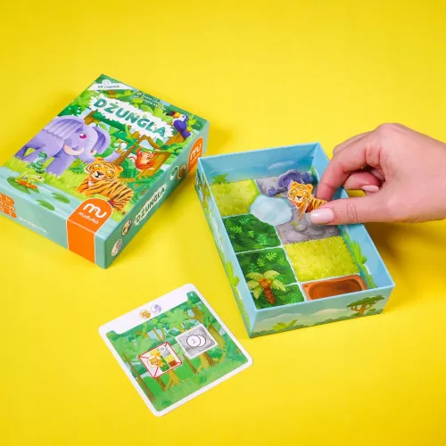 Logiczna gra dla dzieci - 60 zagadek o różnych poziomach trudności Dżungla na Arena.pl