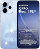 Smartfon OPPO Reno 15 FS 5G 8 GB/512 GB Niebieski