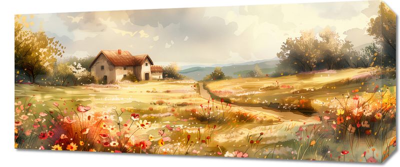 Obraz 70x30cm Sielski Domek zdjęcie 1