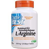 DOCTOR'S BEST Sustained Plus Immediate Release L-Arginine 500 mg (120 tabl)