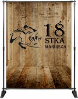 Tło do zdjęć ŚCIANKA z imieniem 18stka WESTERN hit