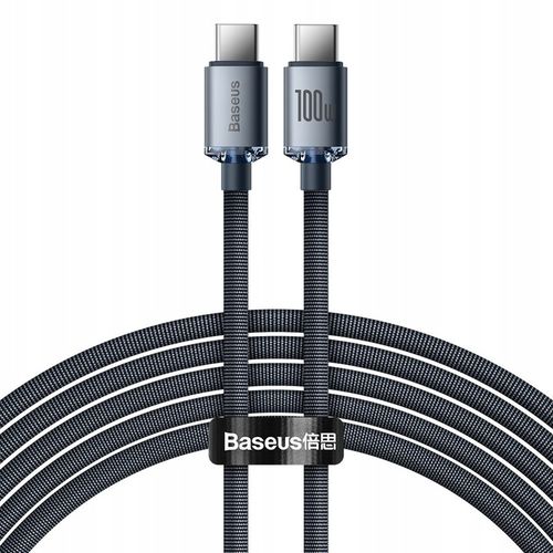 BASEUS SZYBKI KABEL PD USB C 100W 5A MOCNY PRZEWÓD DO TELEFONU KOMPUTERA 2m na Arena.pl