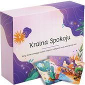 KRAINA SPOKOJU Edukowisko – KARTY POMAGAJĄCE ZNALEŹĆ UKOJENIE MOC + ołówek