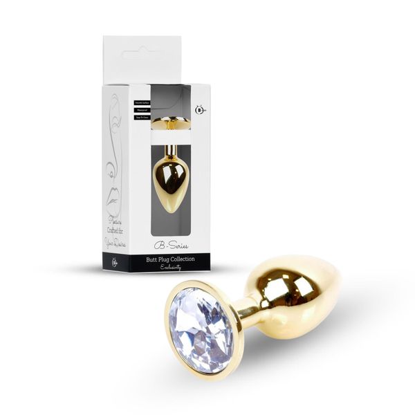 Plug-Jewellery Gold Plug- Clear zdjęcie 12