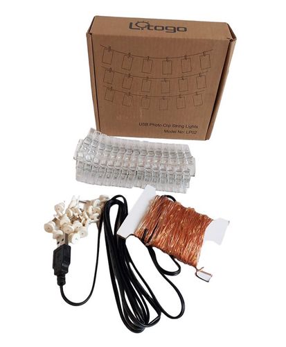 Lampki  LED na druciku z klipsami na zdjęcia 12m na Arena.pl