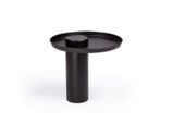 Stolik TYK 500 dąb czarny, czarny blat