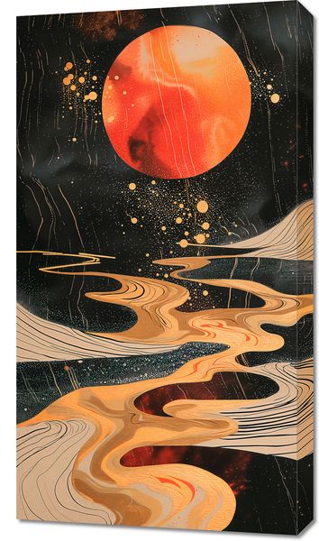 Obraz 50x90cm Planetarny Taniec zdjęcie 1