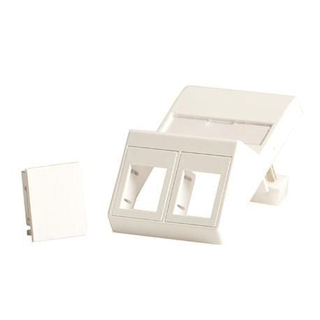Lanview Wall plate, angled, for 2 x zdjęcie 1