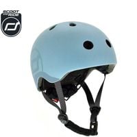 Kask dla dzieci Scootandride S-M dla dzieci 3+ Steel 51-55 cm