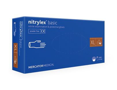Rękawice nitrylowe nitrylex basic XL 100 szt