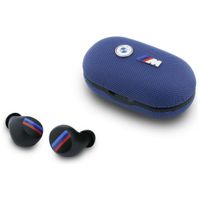 słuchawki bluetooth tws bmw m metal logo enc niebieski