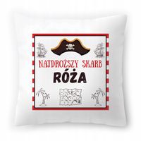 Poduszka Biała 40X40 Cm Dla Róży Córki Dziecka Z Nadrukiem Ze Zdjęciem