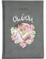 KALENDARZ A4 2026 DZIENNY terminarz z nadrukiem TWÓJ NAPIS ZDJĘCIE PREZENT