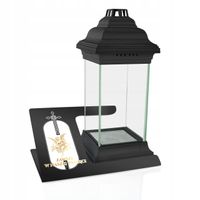 Duży znicz latarenka z nadrukiem dedykacji