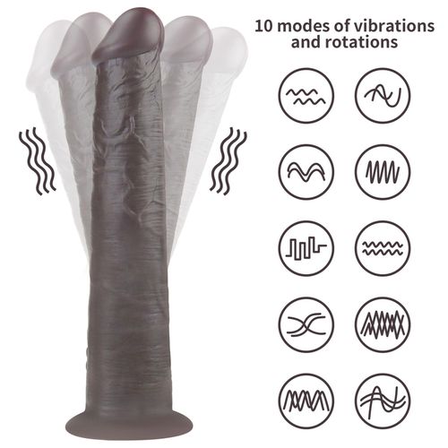 10'' dual layered platinum silicone rotator na Arena.pl