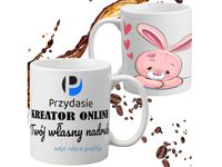 Kubek z twoim własnym dowolnym nadrukiem foto zdjęciem logo na prezent