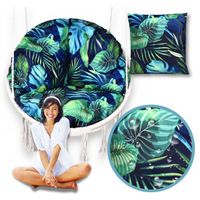 Wodoodporna poduszka ogrodowa okrągła na huśtawkę, fotel, bocianie gniazdo