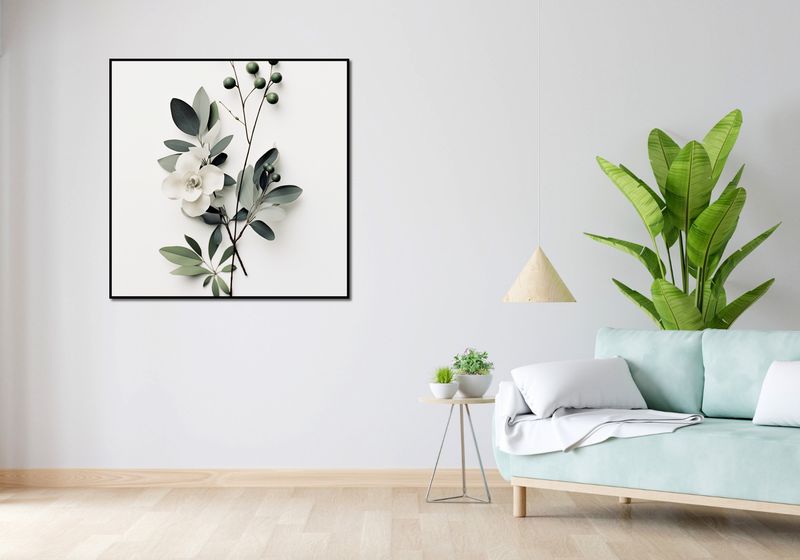 Plakat 100x100cm Papierowy Kwiat zdjęcie 4