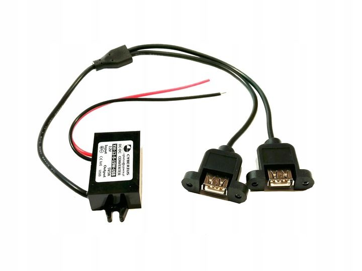 ładowarka samochodowa - przetwornica 2x5V/3A USB zdjęcie 1