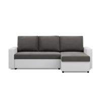 Narożnik uniwersalny, CAPERO, ekoskóra, 231x140x92 cm, szary | TYLETEGOTU