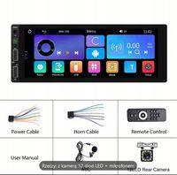 RADIO Odtwarzacz 1DIN i dla Androida Auto samochodowy odtwarzacz MP5