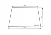 szyba przednia ciągnika URSUS 3512 C-360 MF235 MF255 Kabina Smolniki Koja