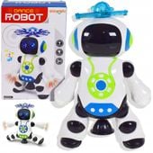 Interaktywny robot tańczący 360° muzyka światła LED zabawka dla dzieci