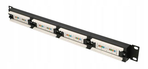 Patch panel patchpanel RACK 19'' kat5e 24p UTP V2 na Arena.pl