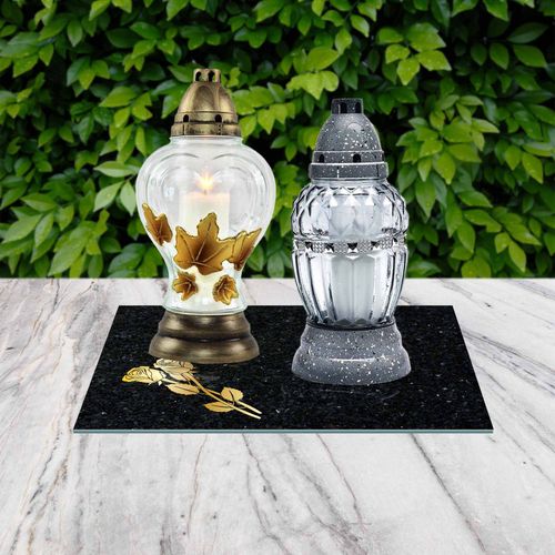 SZKLANA PODSTAWKA POD ZNICZE 40x30cm 491b na Arena.pl