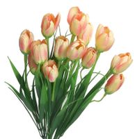 SZTUCZNE KWIATY BUKIET GAŁĄZKI KROKUSY W TRAWIE 44CM