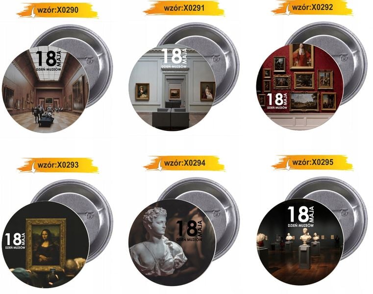 Przypinki buttony DZIEŃ MUZEÓW HIT zdjęcie 3