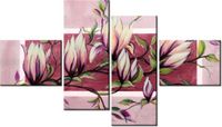 140CM 70 OBRAZ SŁODYCZ MAGNOLII PUDROWYM RÓŻU ŚCIENNY