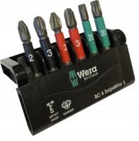 WERA ZESTAW BITÓW BIT-CHECK 6 IMPAKTOR 1, 6 CZ.