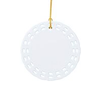 Plastikowa zawieszka do sublimacji - koło z otworami