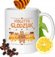Kubek Dla Violetty Koleżanki Przyjaciółki Żony Prezent Biały 330Ml