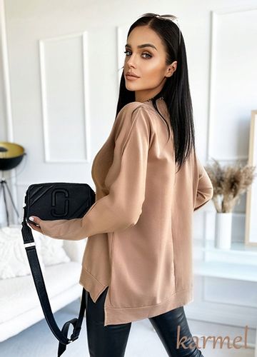 Dresowa BLUZA DAMSKA modna wygodna asymetryczny tył na Arena.pl