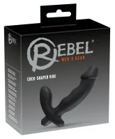 rebel prostata black - model z stymulatorem krocza, silikonowy, 15 cm