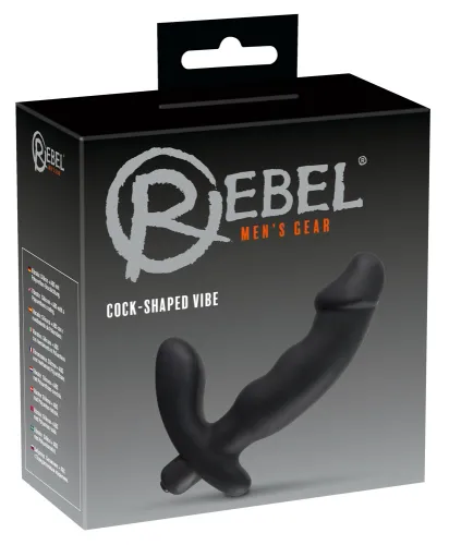 rebel prostata black - model z stymulatorem krocza, silikonowy, 15 cm na Arena.pl
