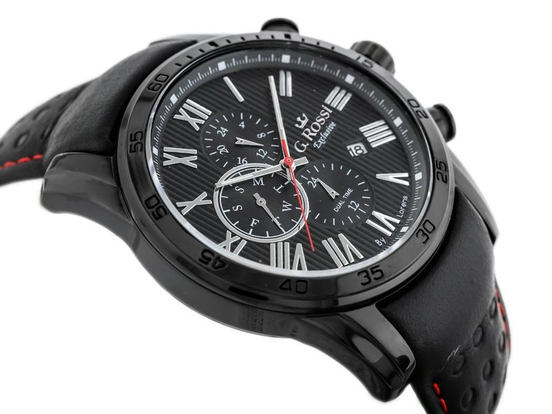 ZEGAREK G. ROSSI - E9753A2-1A3 - EXCLUSIVE (zg302b) + BOX zdjęcie 3