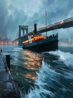 Plakat 30x40cm Stary Parowiec