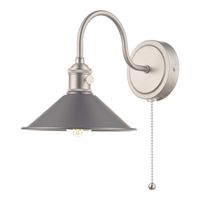 Lampa przyścienna do salonu Hadano HAD0761-02 Dar Lighting chrom szara