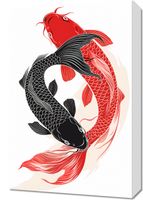 Obraz 40x60cm Yin i Yang Koi
