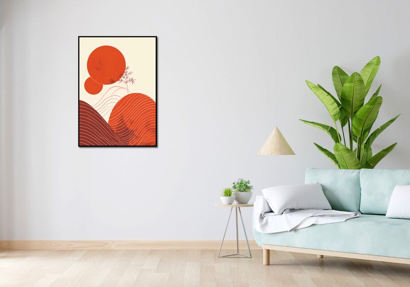 Plakat 64x90cm Ciepło Czerwieni zdjęcie 4