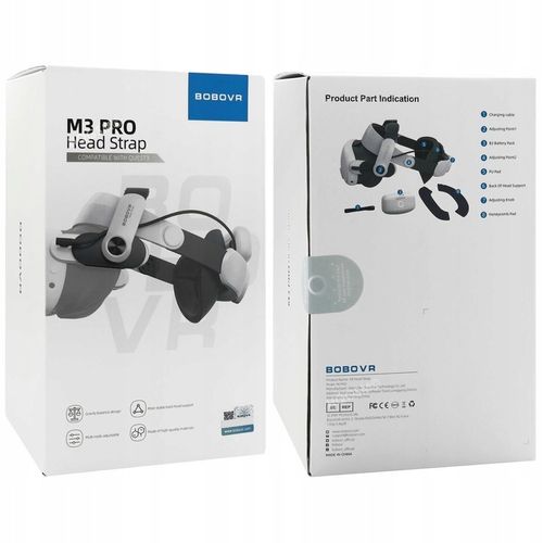 Pasek Odciążający BOBOVR M3 Pro Oculus Meta Quest 3/3s z Baterią Zasilaniem na Arena.pl