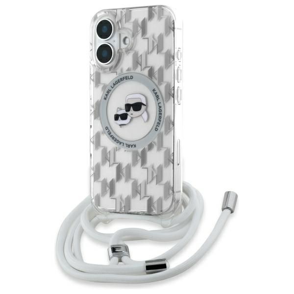 Etui Karl Lagerfeld do iPhone 16, Przezroczysty, MagSafe zdjęcie 1