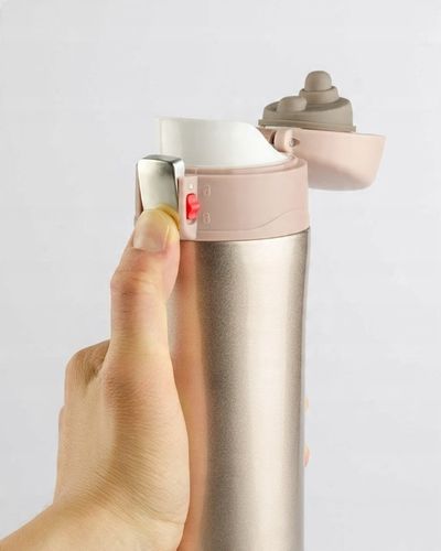 KUBEK LOCK 440 ML ZŁOTY termiczny szczelny z blokadą i izolacją próżniową na Arena.pl